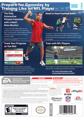 EA Sports Active NFL Training Camp box cover back